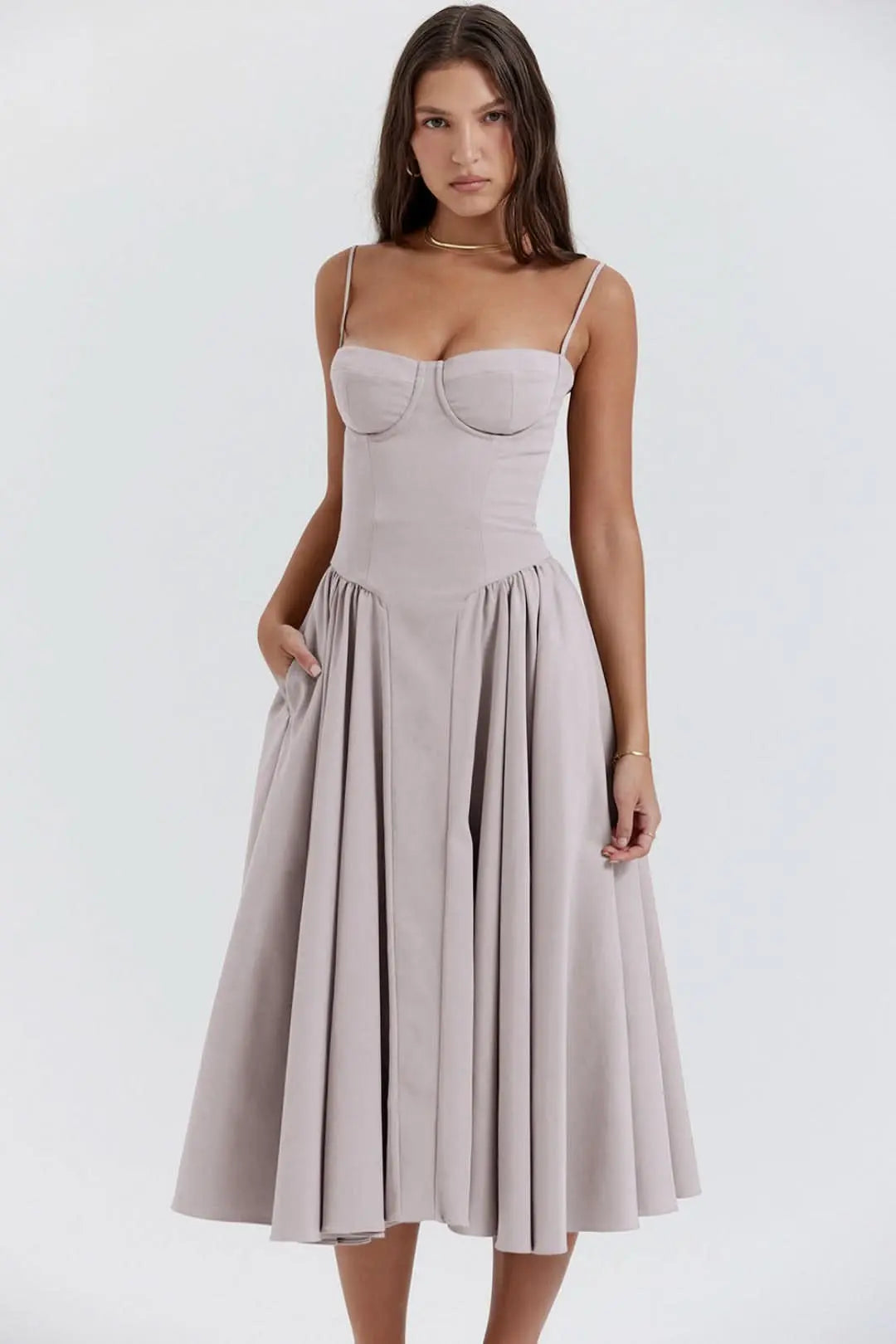 El vestido de primavera-Shaper outfit-VyFlair