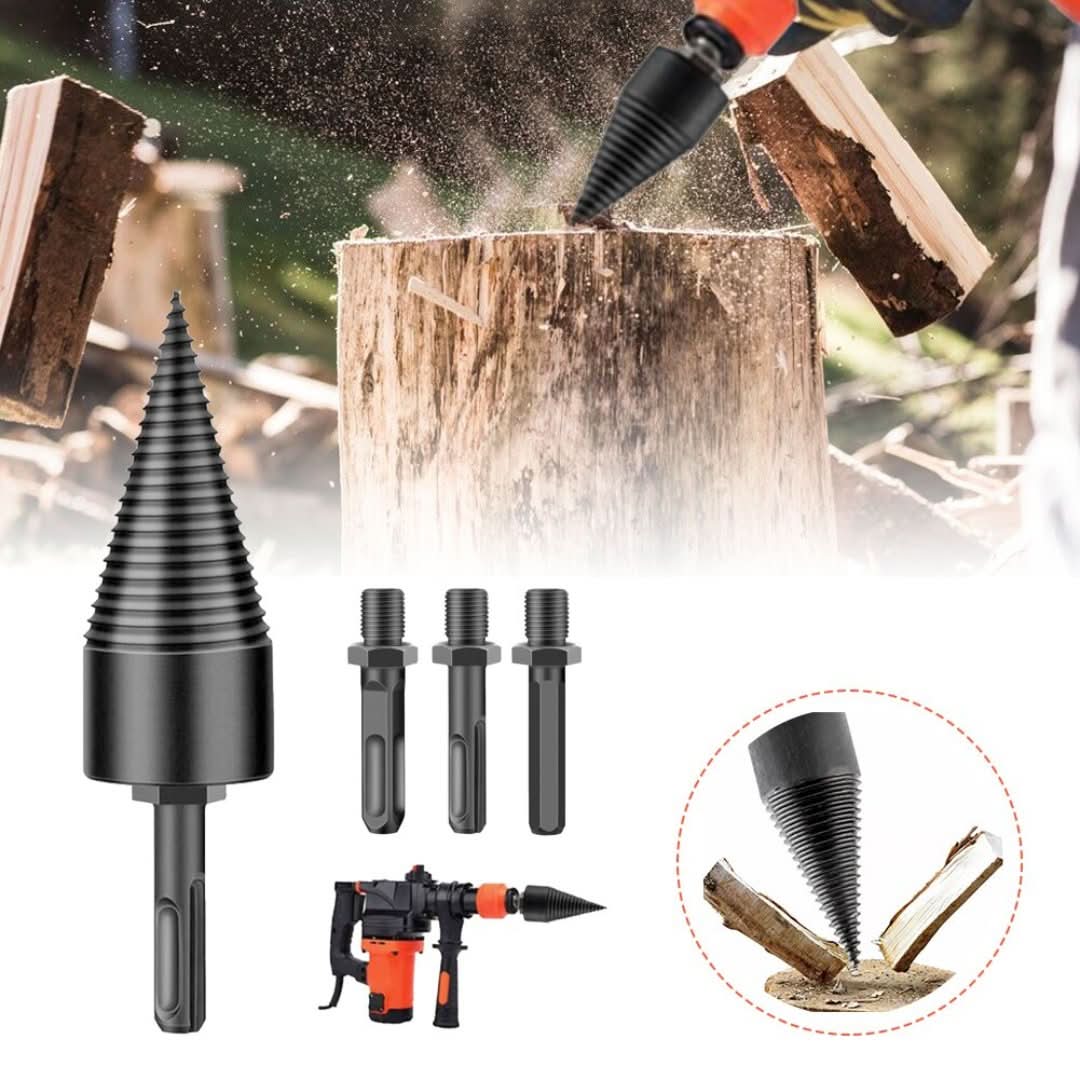 Taladro de leña - divisor de madera (44 mm)-Drill Set-VyFlair