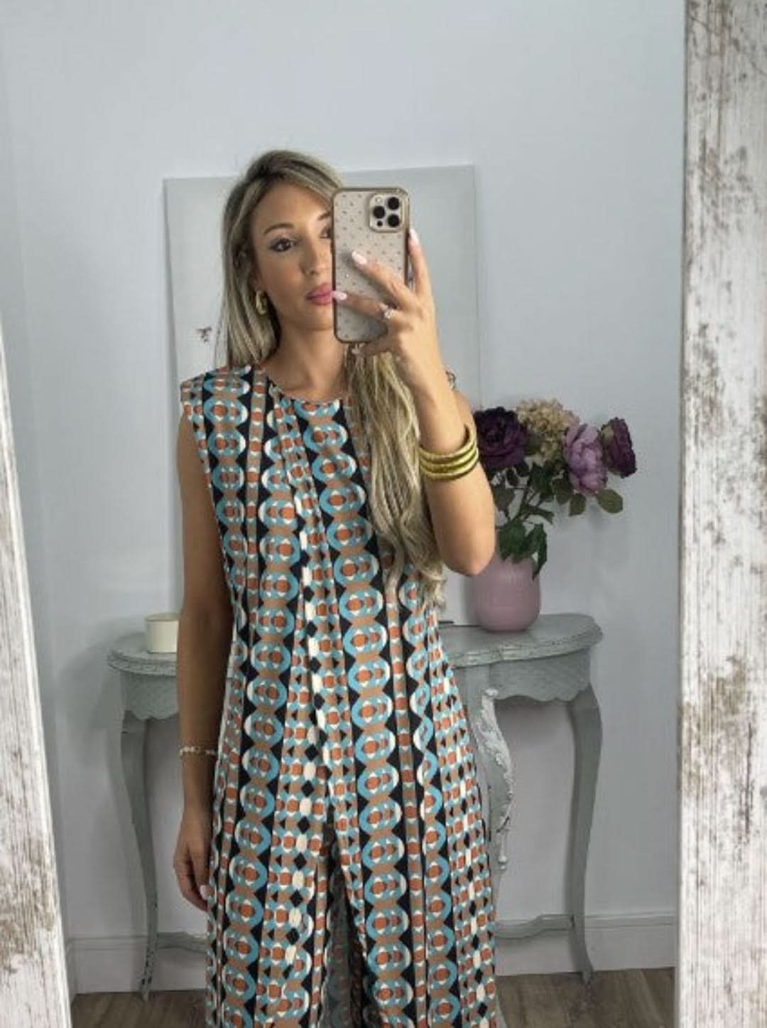 Bumala - traje cómodo impreso-comfy suit-VyFlair