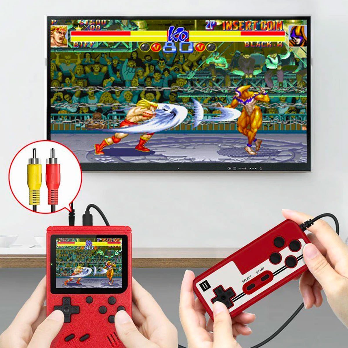 Consola Retro Portátil 400 Juegos Clásicos Multijugador - VyFlair
