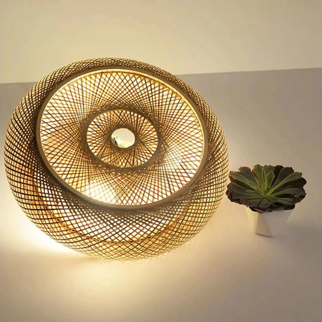 Bamboowhisper - Lámpara de techo empotrada de bambú-Ceiling lamps-VyFlair