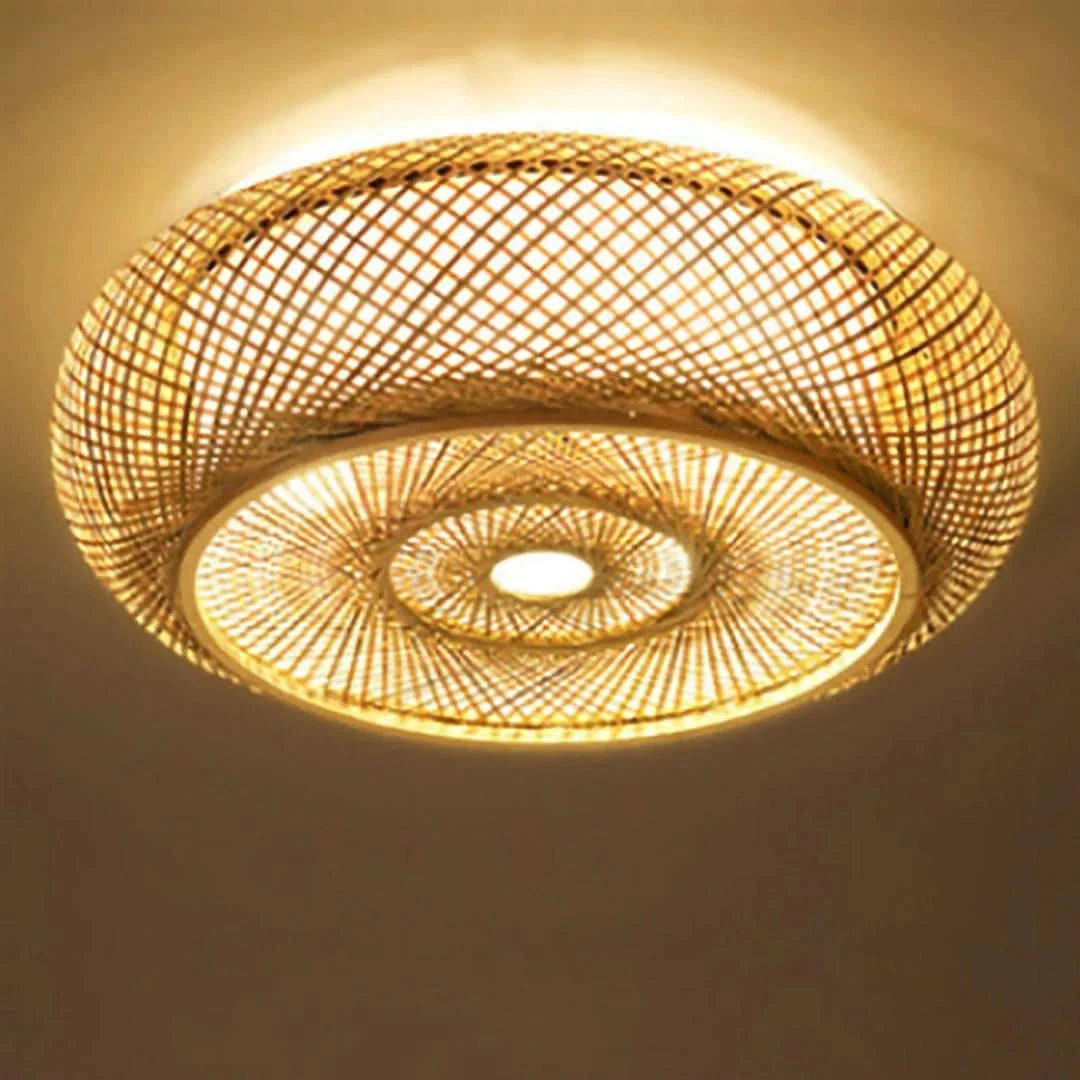 Bamboowhisper - Lámpara de techo empotrada de bambú-Ceiling lamps-VyFlair