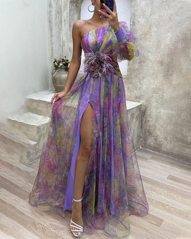 ElysianCharm - Elegante Vestido Off-Shoulder para un Look Cautivador