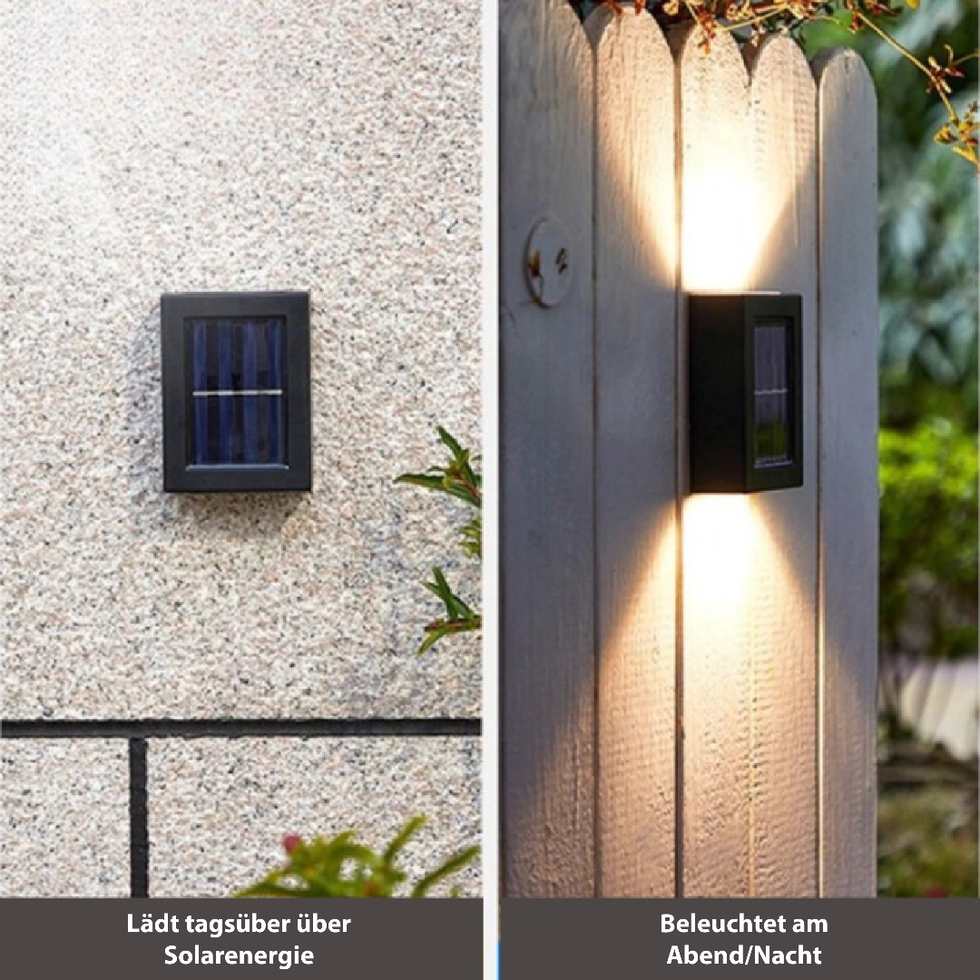 Solarglow - luces de pared solar LED inalámbricas-Outdoor lighting-VyFlair