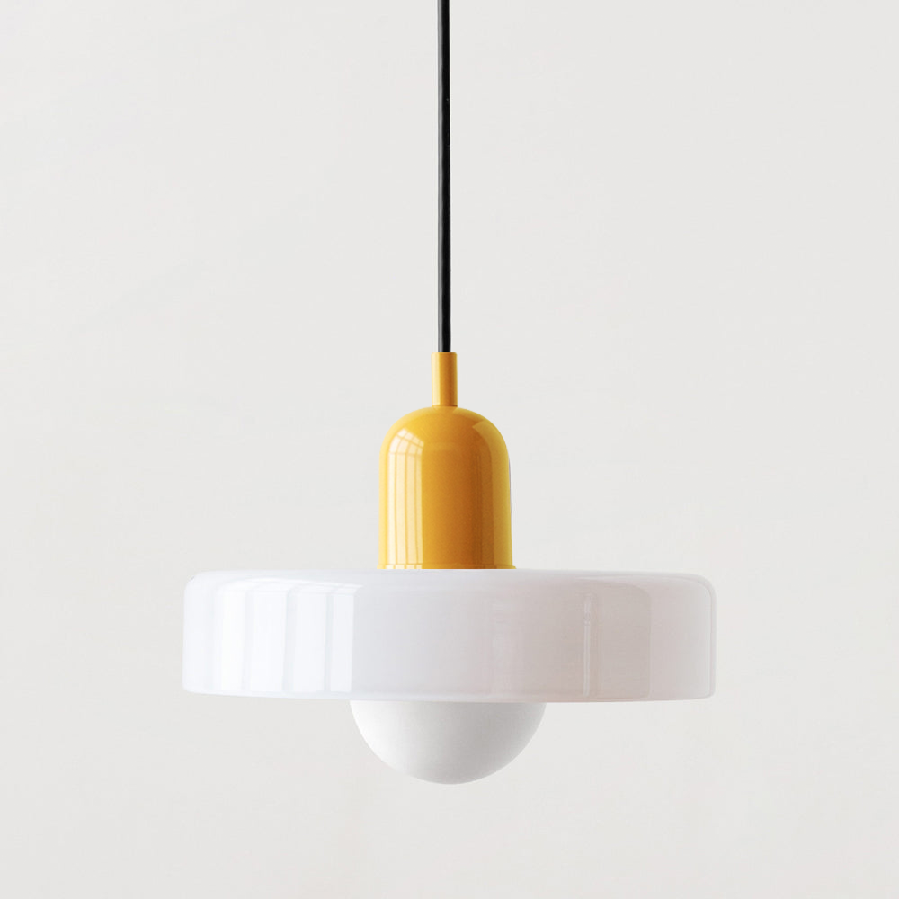 Lámpara colgante Bauhaus | Vidrio de color-Wall lamps & Ceiling lamps-VyFlair