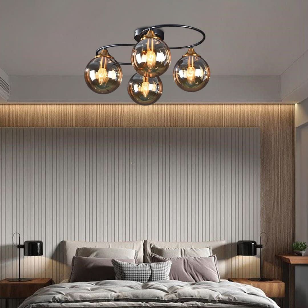 Lámpara de techo LED redonda de Valentina Vintage-ceiling lamps-VyFlair