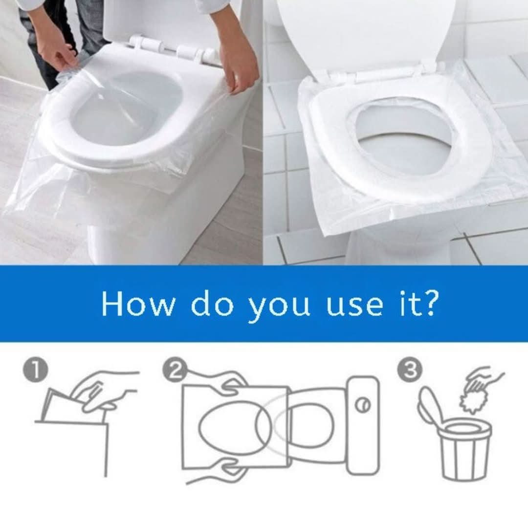 Almohadilla para el baño desechable (50 piezas)-Disposable Toilet Pad-VyFlair