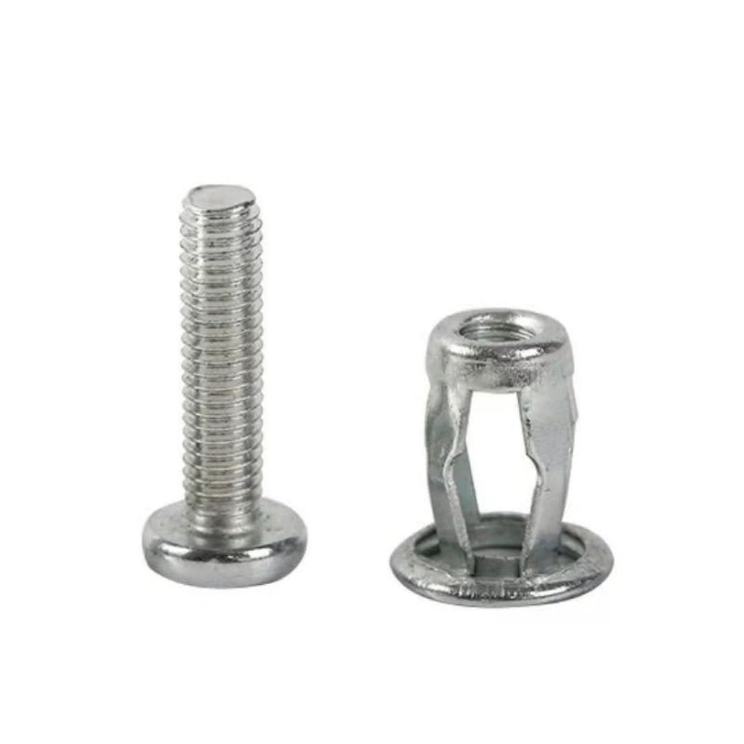Tuercas de corona con tornillo (20 PC)-Crown Nuts-VyFlair