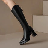 CARLA | Botas de Cuero Lujosas - comodidad - estilo - durabilidad - VyFlair