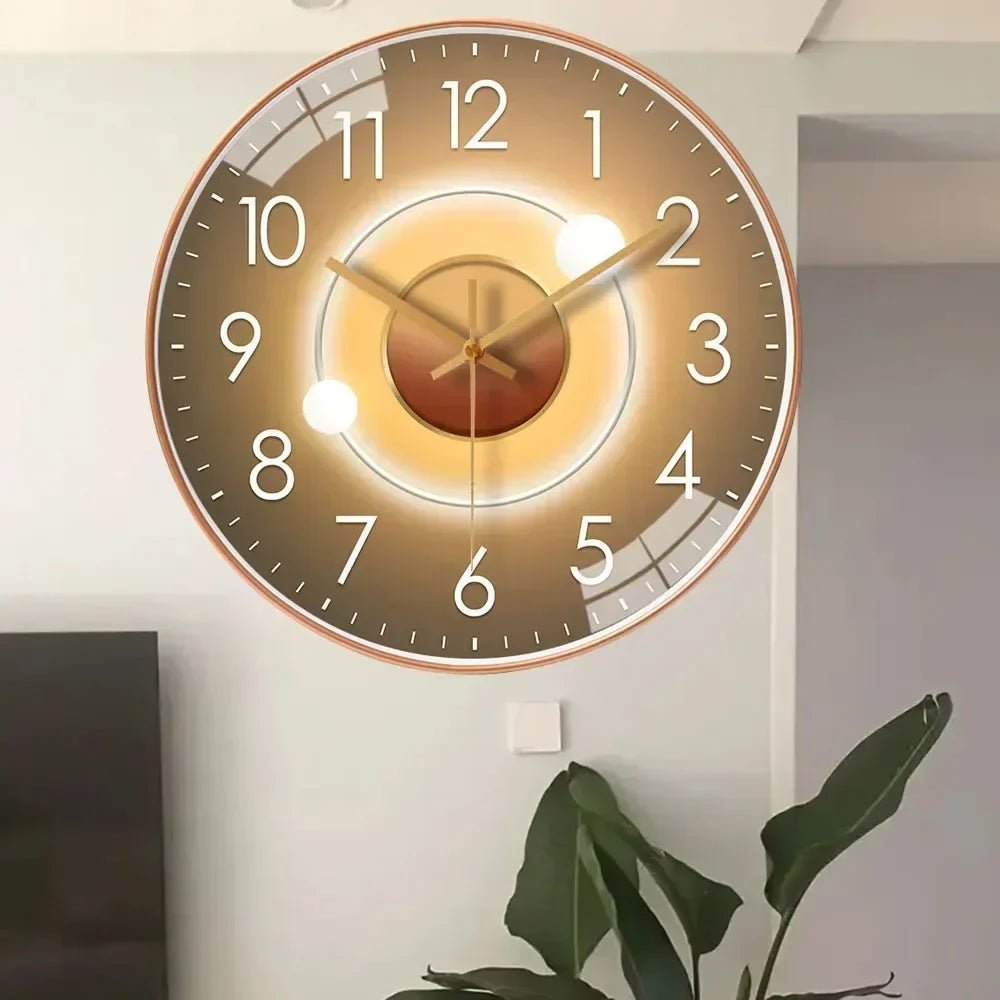 ClarityTime Reloj de Pared Digital Minimalista Silencioso - VyFlair