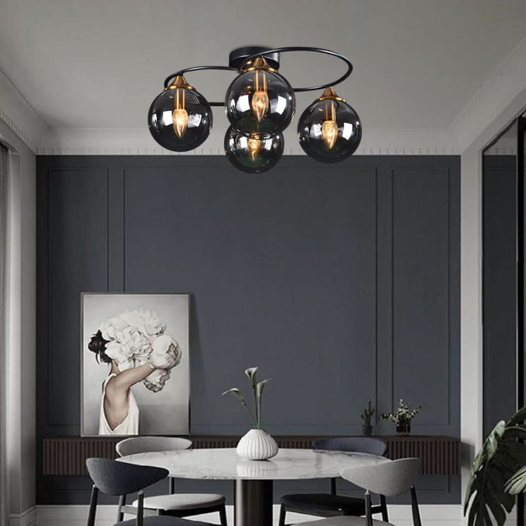 Lámpara de techo LED redonda de Valentina Vintage-ceiling lamps-VyFlair
