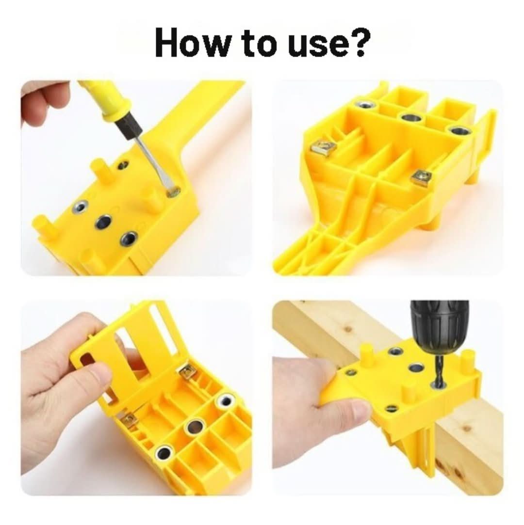 Guía de perforación para agujeros de tacos de madera-Drill Guide-VyFlair
