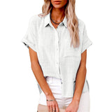 Blusa de Algodón - Lino Ligera para Damas - VyFlair