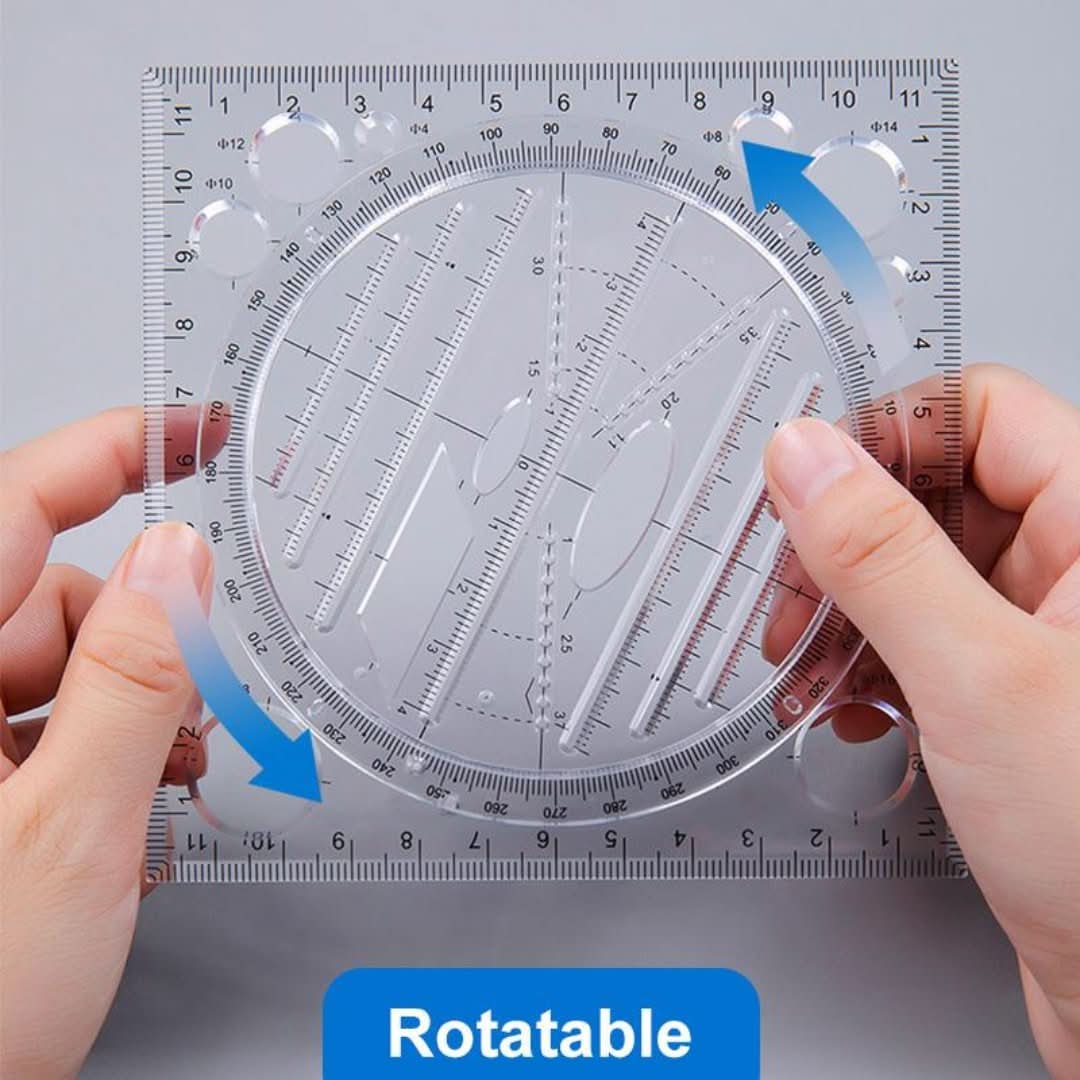 Regla de dibujo multifuncional-Drawing Ruler-VyFlair
