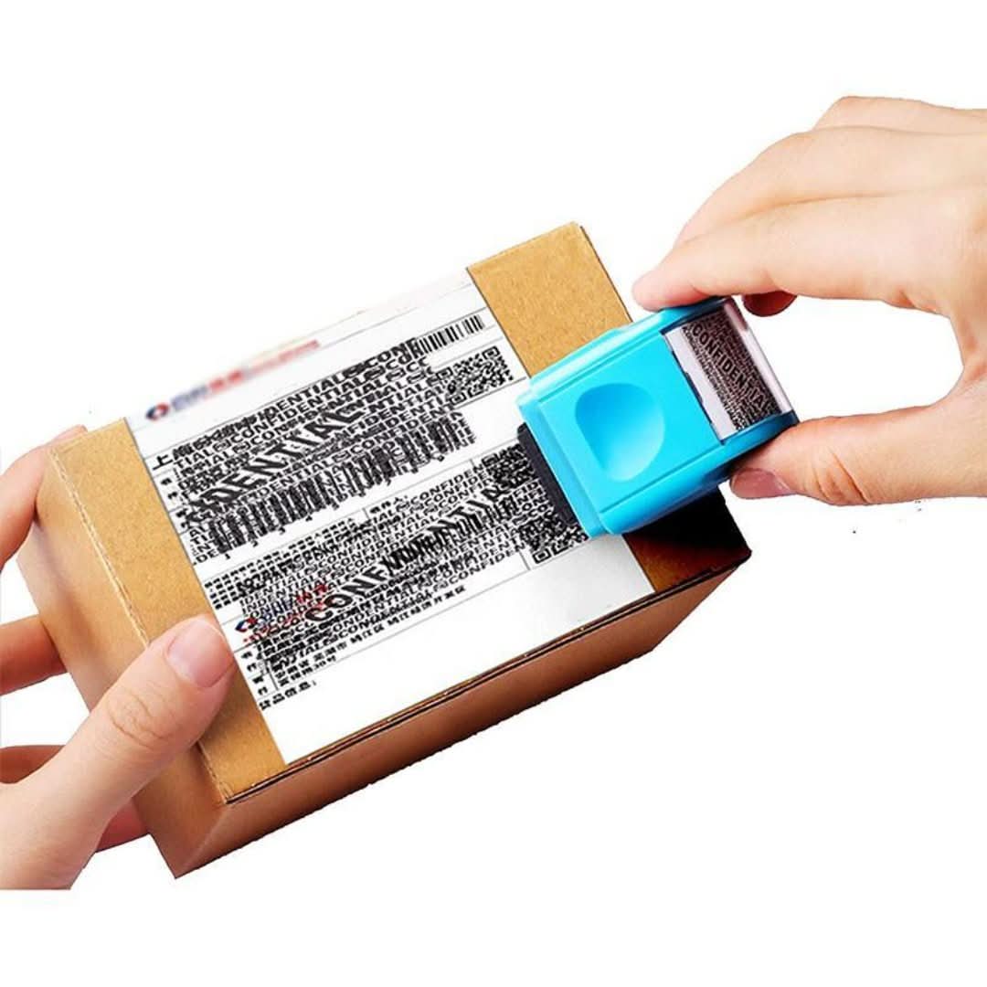 Sello de rodillo con sello de privacidad-Roller Stamp-VyFlair