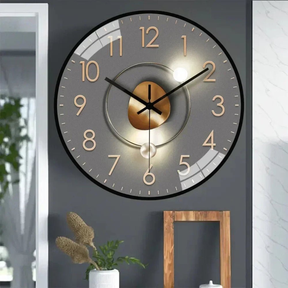 ClarityTime Reloj de Pared Digital Minimalista Silencioso - VyFlair