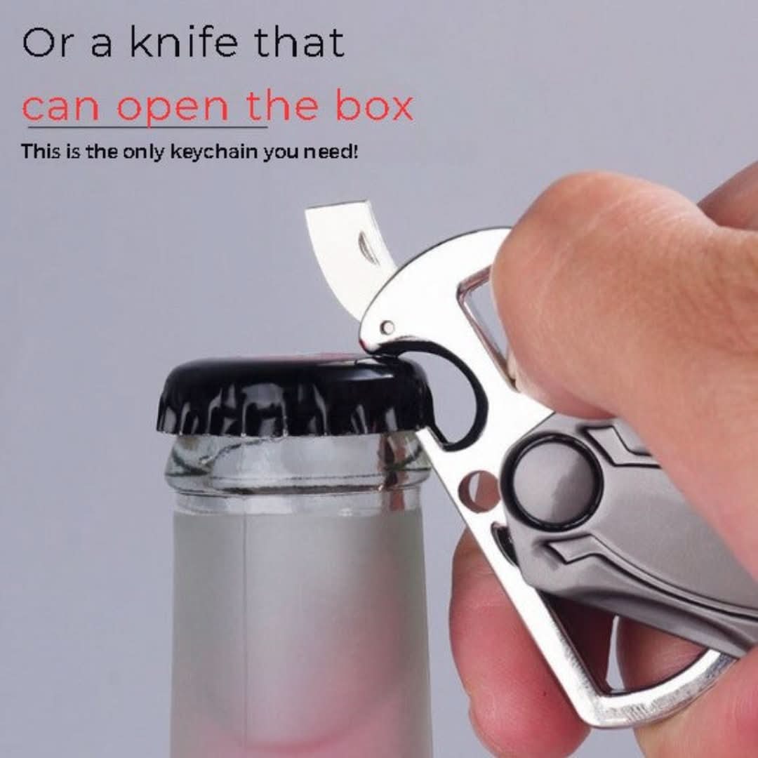 Anillo de llave multifuncional cuatro en uno-Key Ring-VyFlair