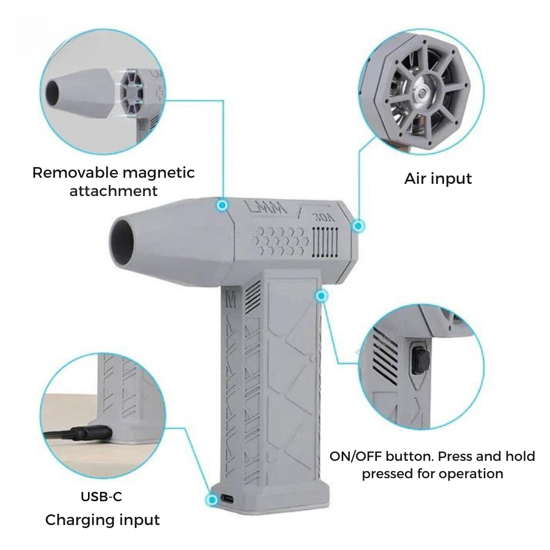 Turbojet ™ - Potente soplador de aire portátil-maintenance and repair-VyFlair