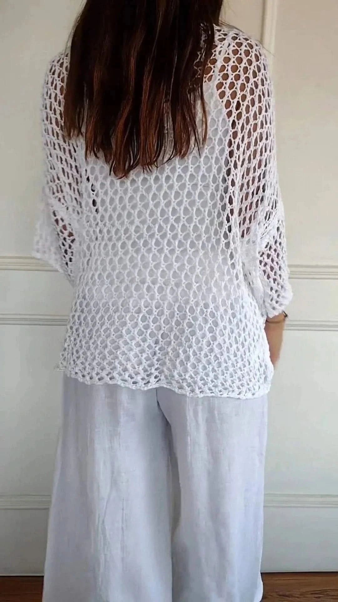 Casual Blouse - Cotton and Linen-Casual Blouse-VyFlair