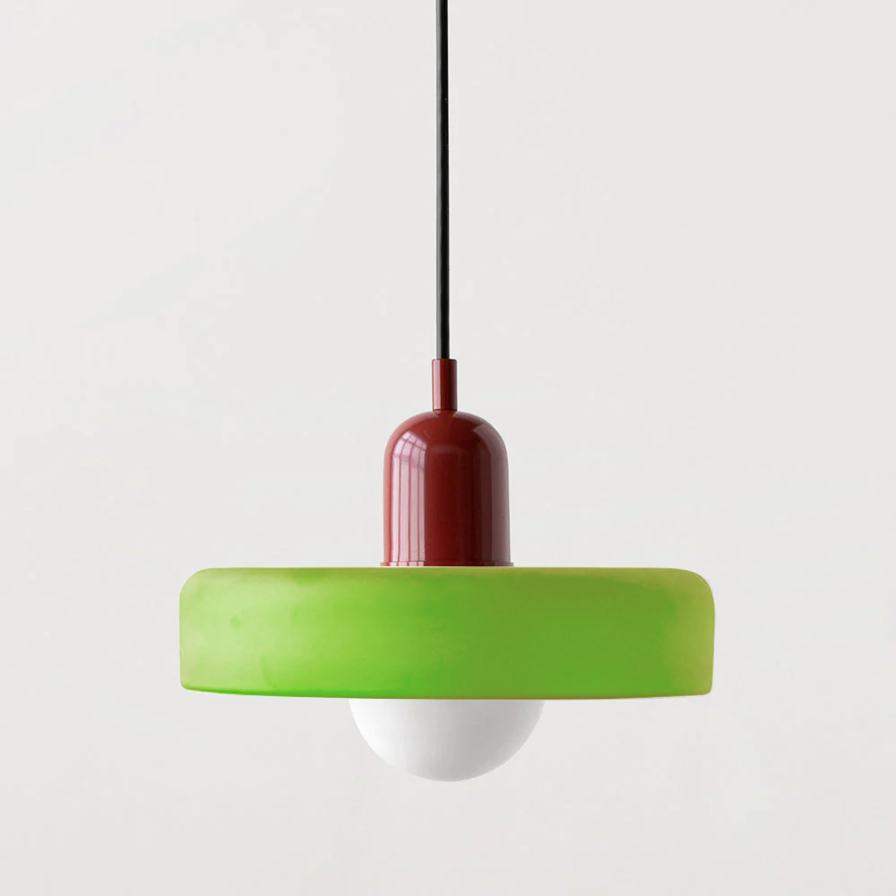 Lámpara colgante Bauhaus | Vidrio de color-Wall lamps & Ceiling lamps-VyFlair