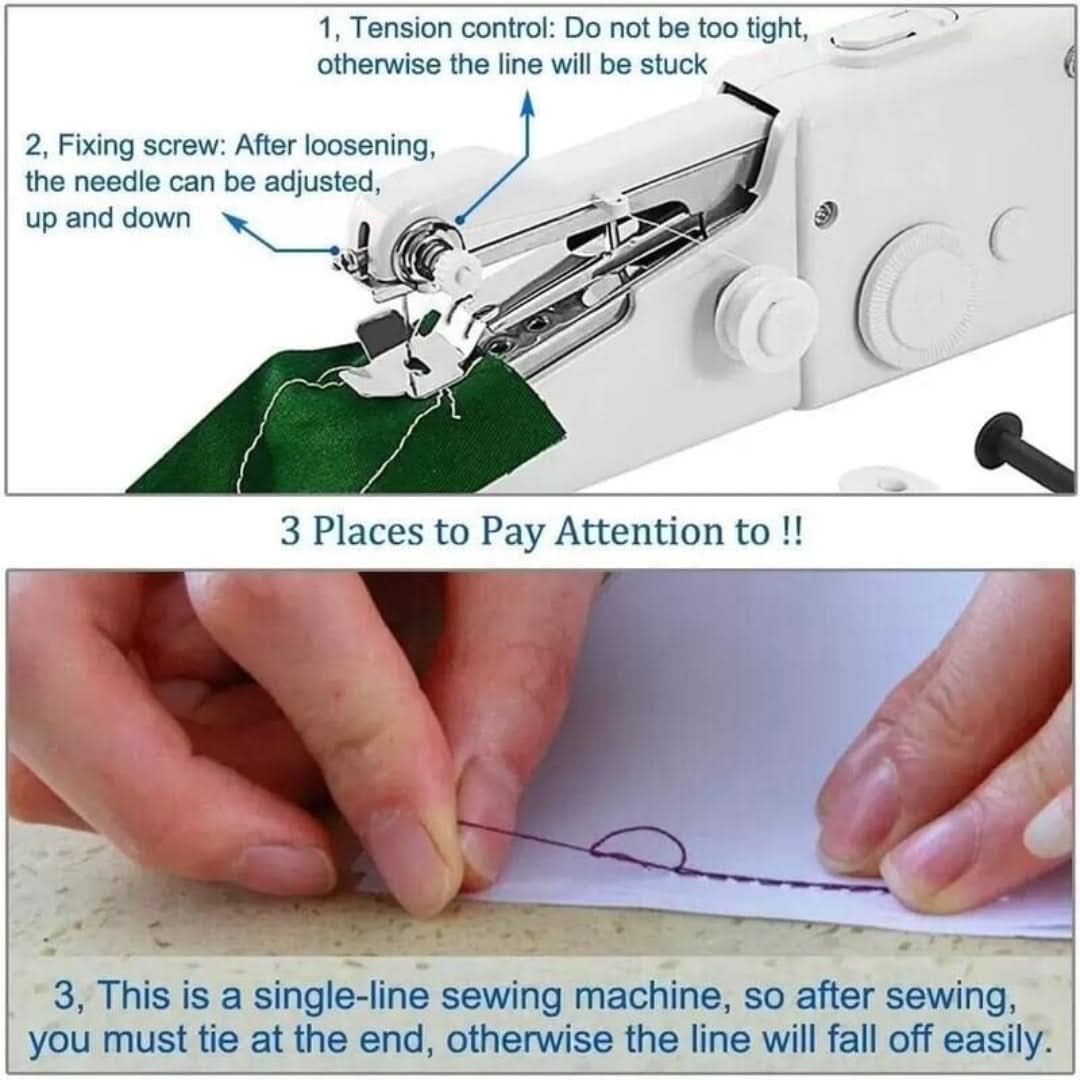 Quick Saw ™ - Máquina de costura portátil portátil-Portable Handheld Sewing Machine-VyFlair