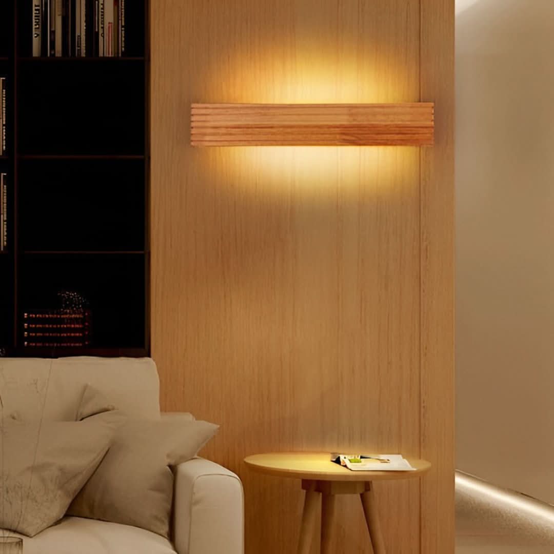 GLOWWOOD - Iluminación de espejo de lámpara de pared nórdica de LED rectangular de LED-Wall light-VyFlair