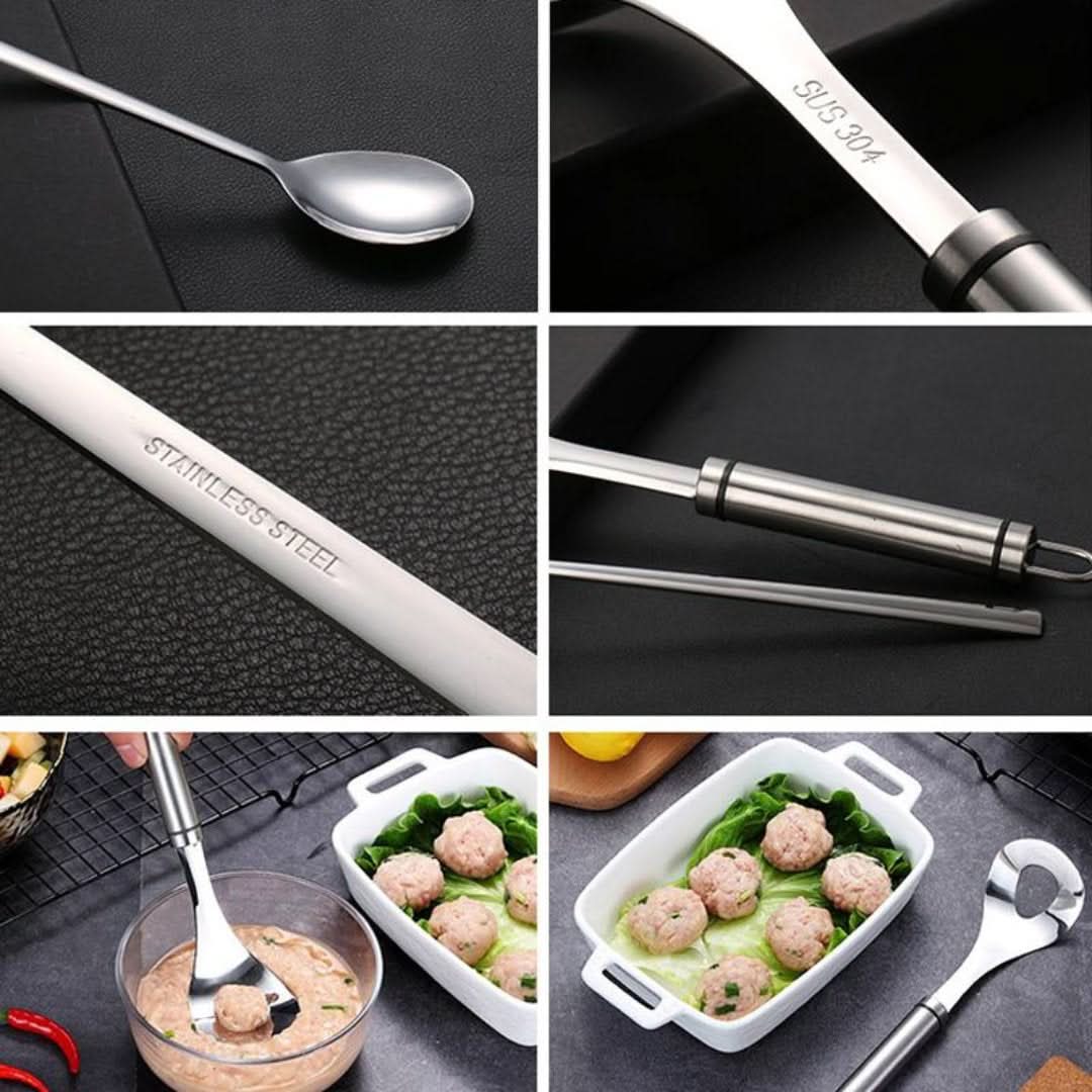 Fabricante de albóndigas de acero inoxidable-Meatball Maker-VyFlair