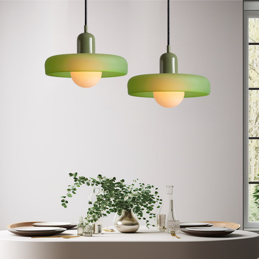 Lámpara colgante Bauhaus | Vidrio de color-Wall lamps & Ceiling lamps-VyFlair