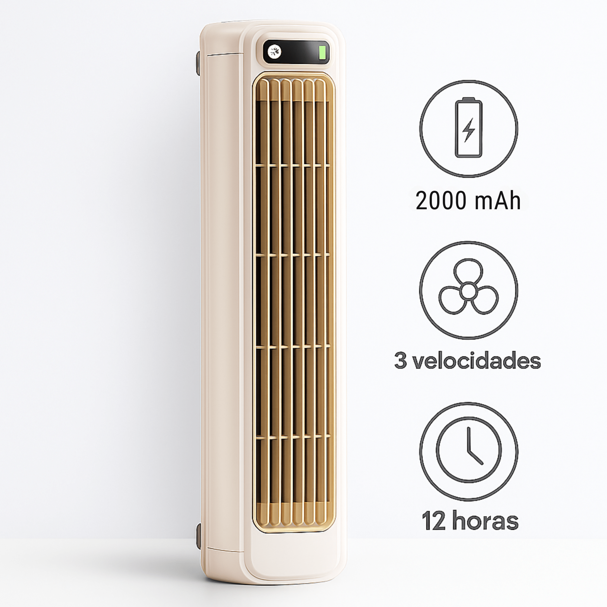 Aire Acondicionado Portátil de Pared 2000mAh - VyFlair