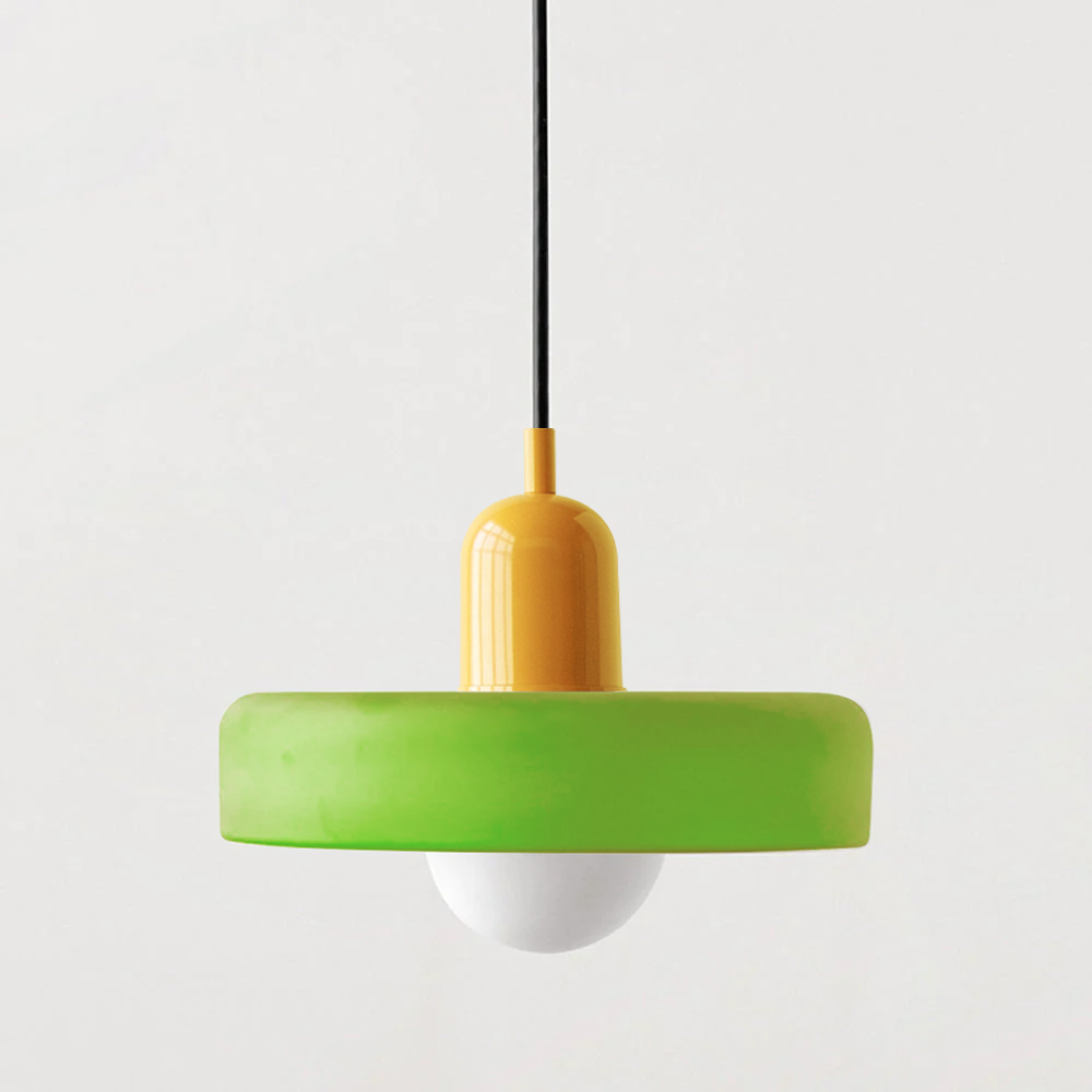 Lámpara colgante Bauhaus | Vidrio de color-Wall lamps & Ceiling lamps-VyFlair