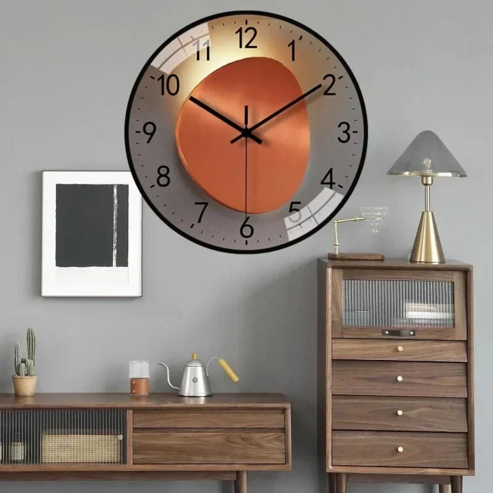 ClarityTime Reloj de Pared Digital Minimalista Silencioso - VyFlair