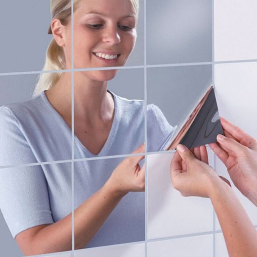 Pegatinas de espejo adhesivo-Adhesive Mirror-VyFlair