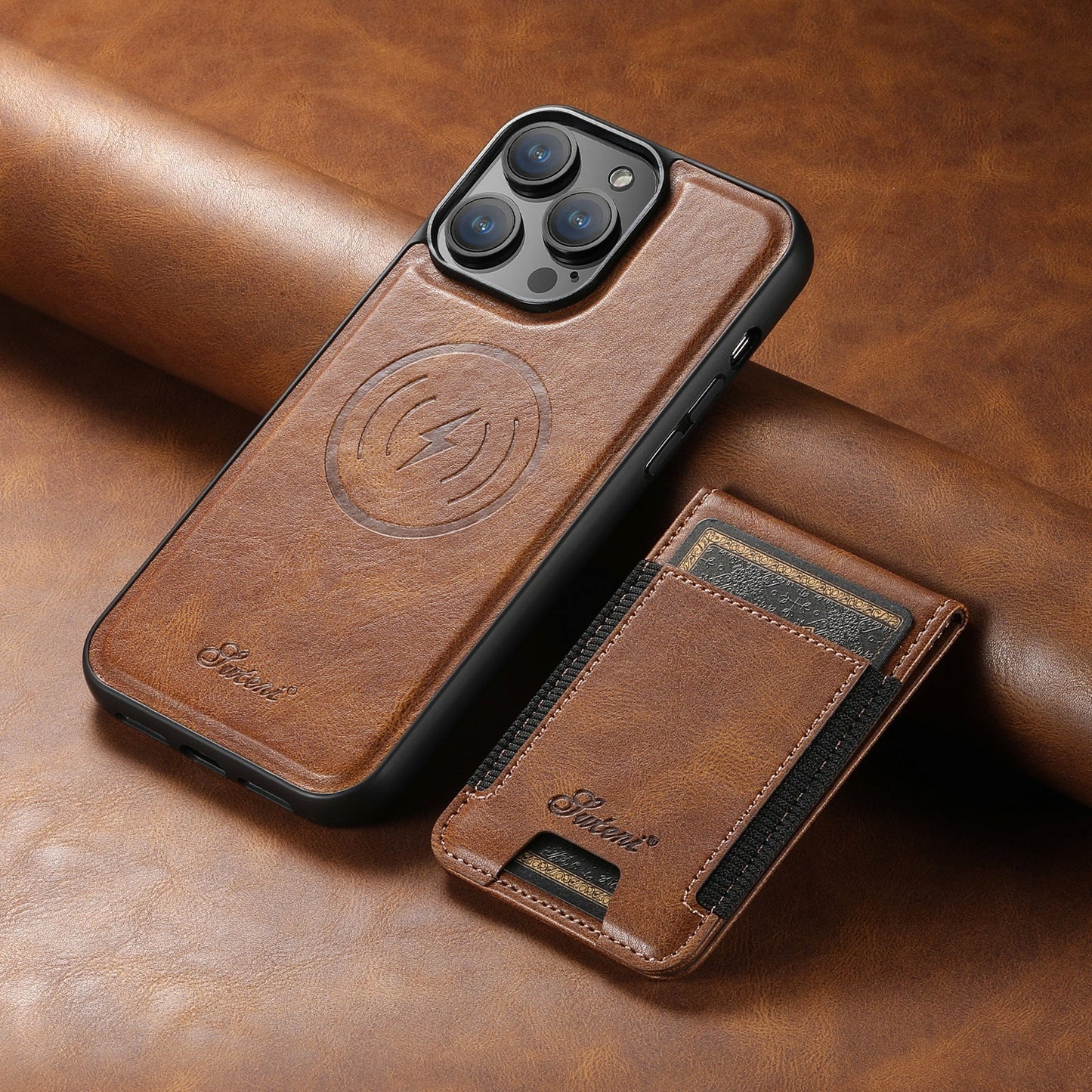 EliteGuard - Funda de Teléfono de Lujo Elegante y Duradera con Soporte para Tarjetas Integrado