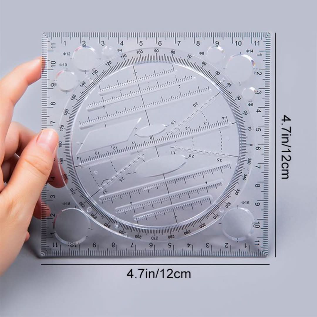 Regla de dibujo multifuncional-Drawing Ruler-VyFlair