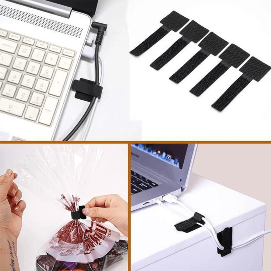 Organizador de cable de velcro adhesivo-Velcro-VyFlair