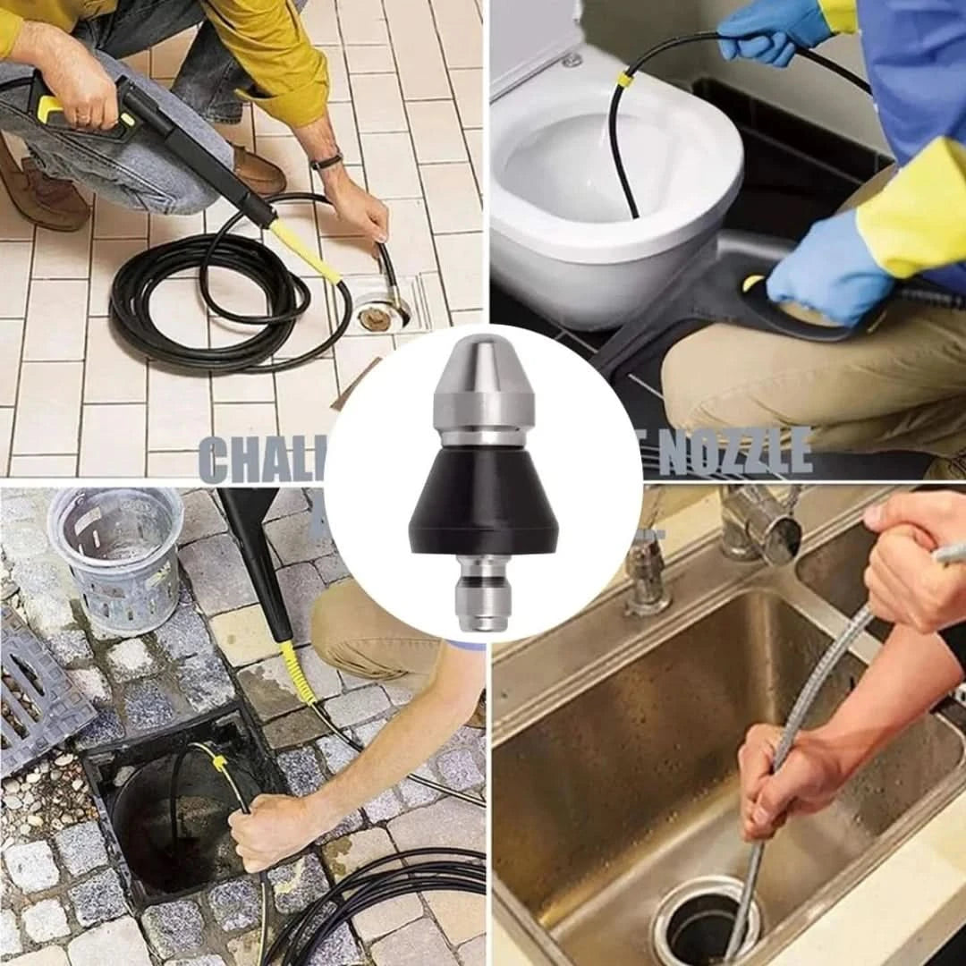 Kit de limpieza de alcantarillado | Boquilla de alta presión-Sewer Cleaning Tool-VyFlair