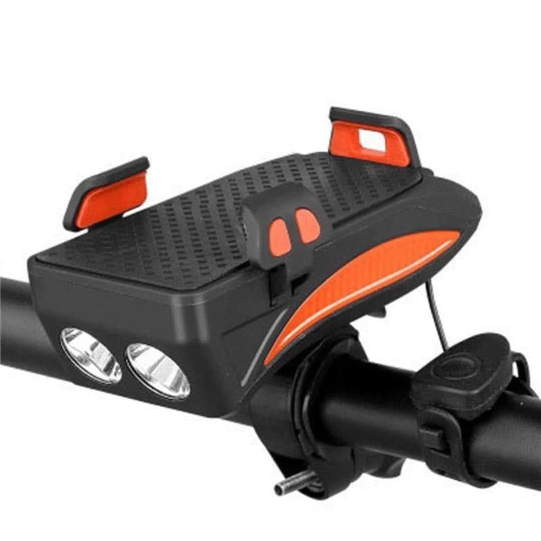 Soporte de teléfono móvil con luz de bicicleta-Phone Bracket-VyFlair