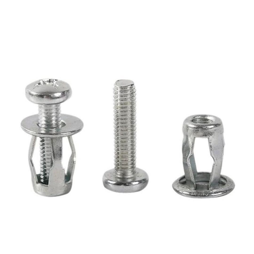 Tuercas de corona con tornillo (20 PC)-Crown Nuts-VyFlair
