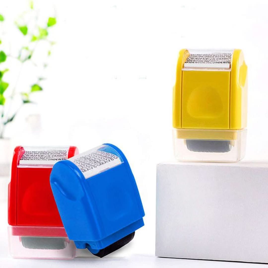 Sello de rodillo con sello de privacidad-Roller Stamp-VyFlair