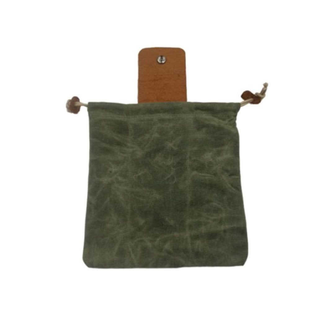 Bolsa de bushcraft de cuero y lienzo-Bushcraft Bag-VyFlair