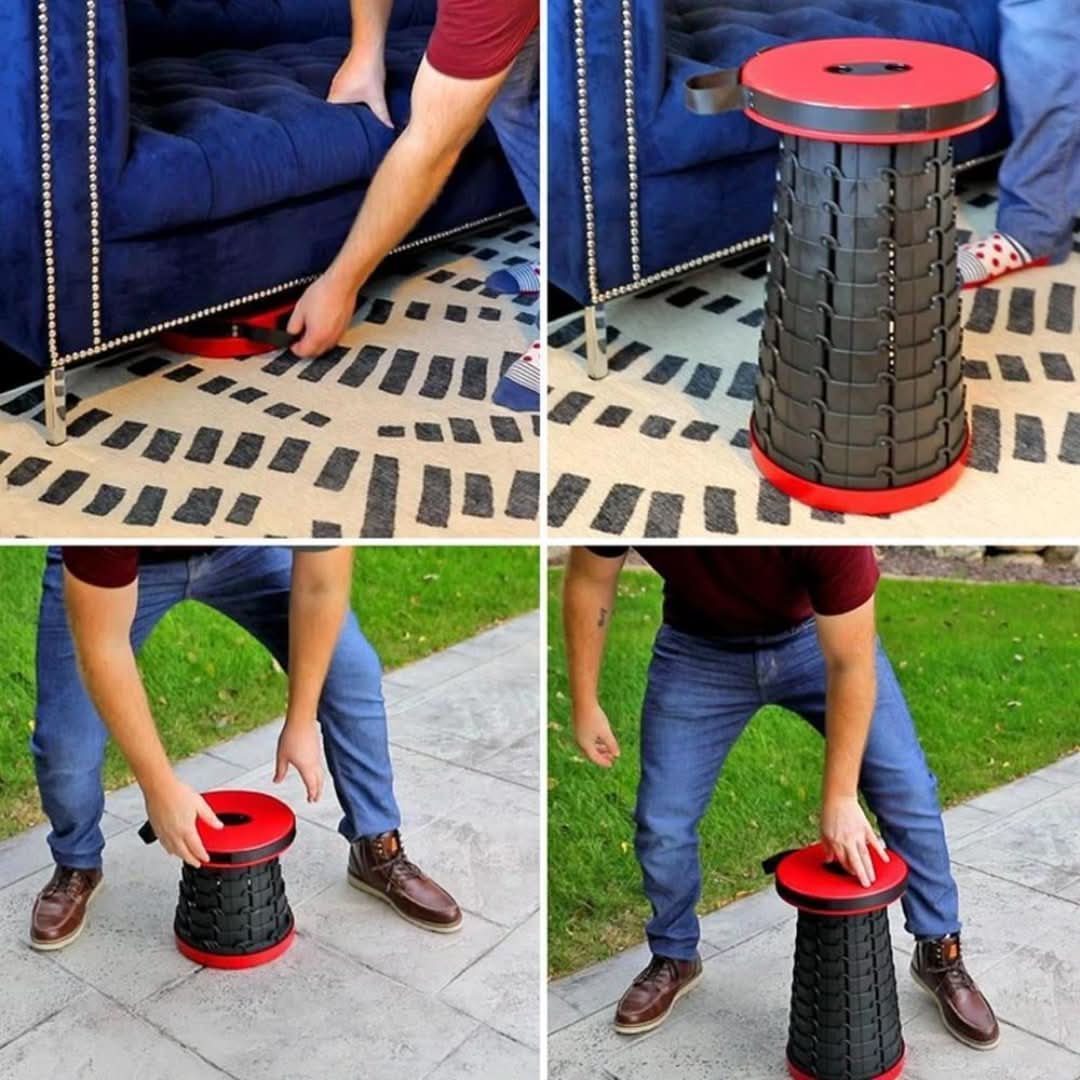 Taburete plegable portátil-Folding Stool-VyFlair