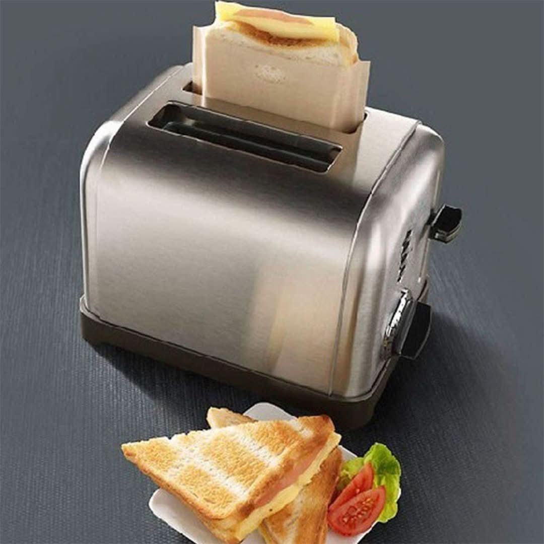 Bolsa de bolsillo para tostadas antiadherentes (5 piezas)-sandwich bag-VyFlair