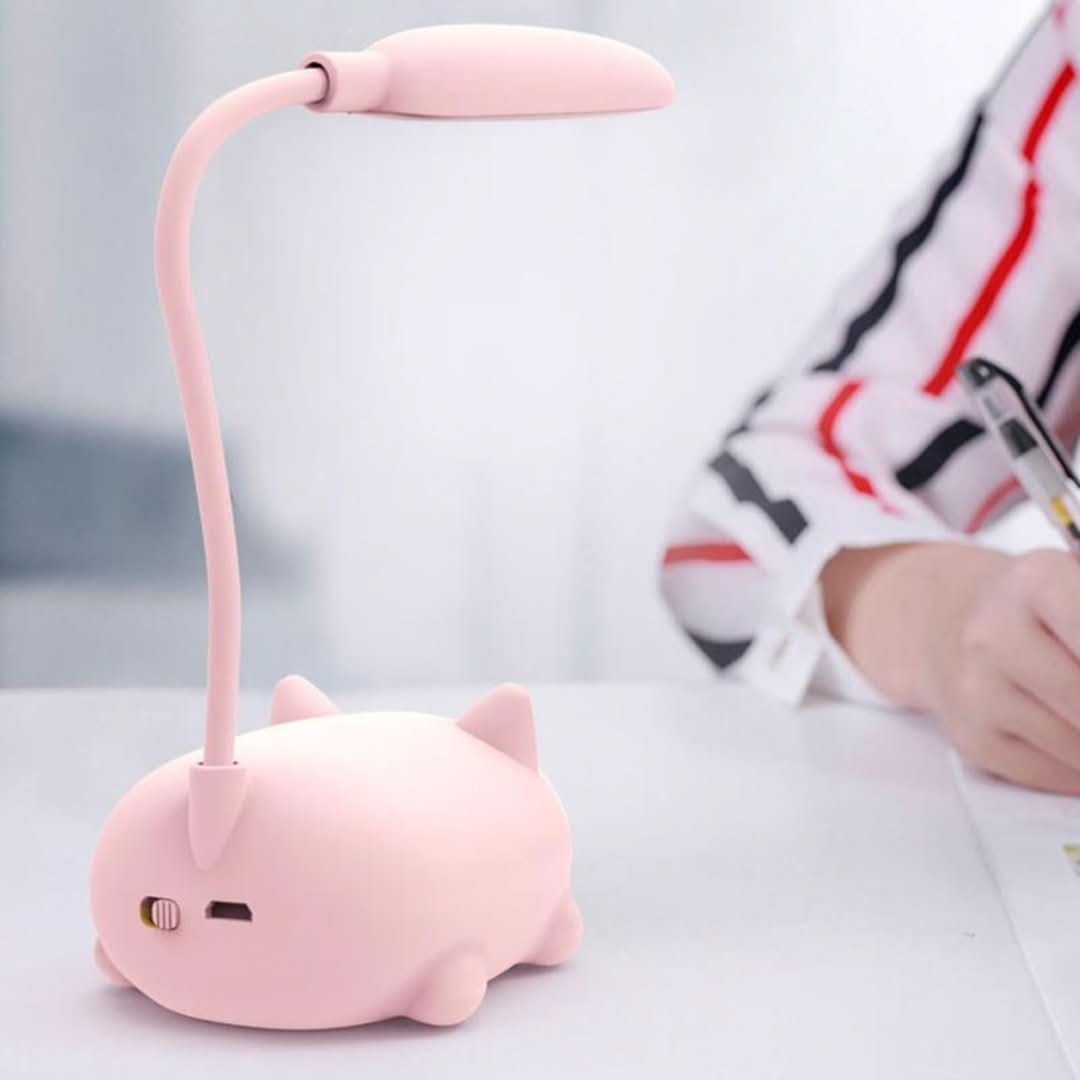Lámpara de escritorio LED de dibujos animados de gato-Lamp-VyFlair