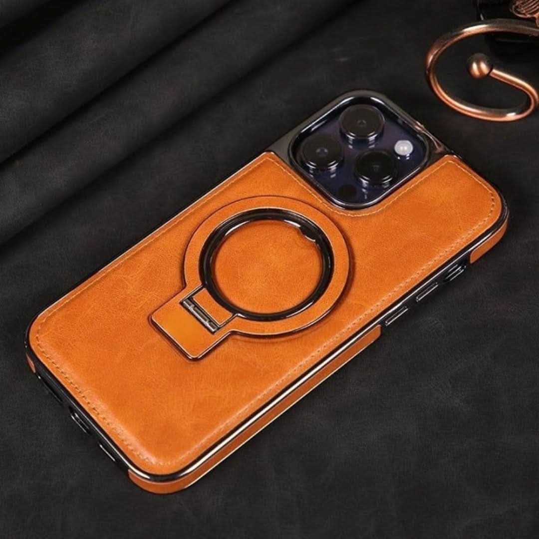 Stand de cuero - Case de iPhone-Electronics & Accessories-VyFlair