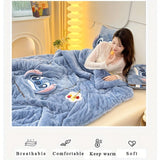 Cojín - Manta Stitch en Uno - Para Comodidad y Calidez en Uno - VyFlair