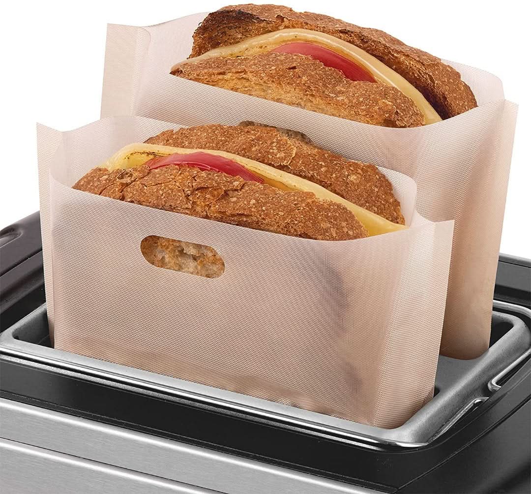 Bolsa de bolsillo para tostadas antiadherentes (5 piezas)-sandwich bag-VyFlair