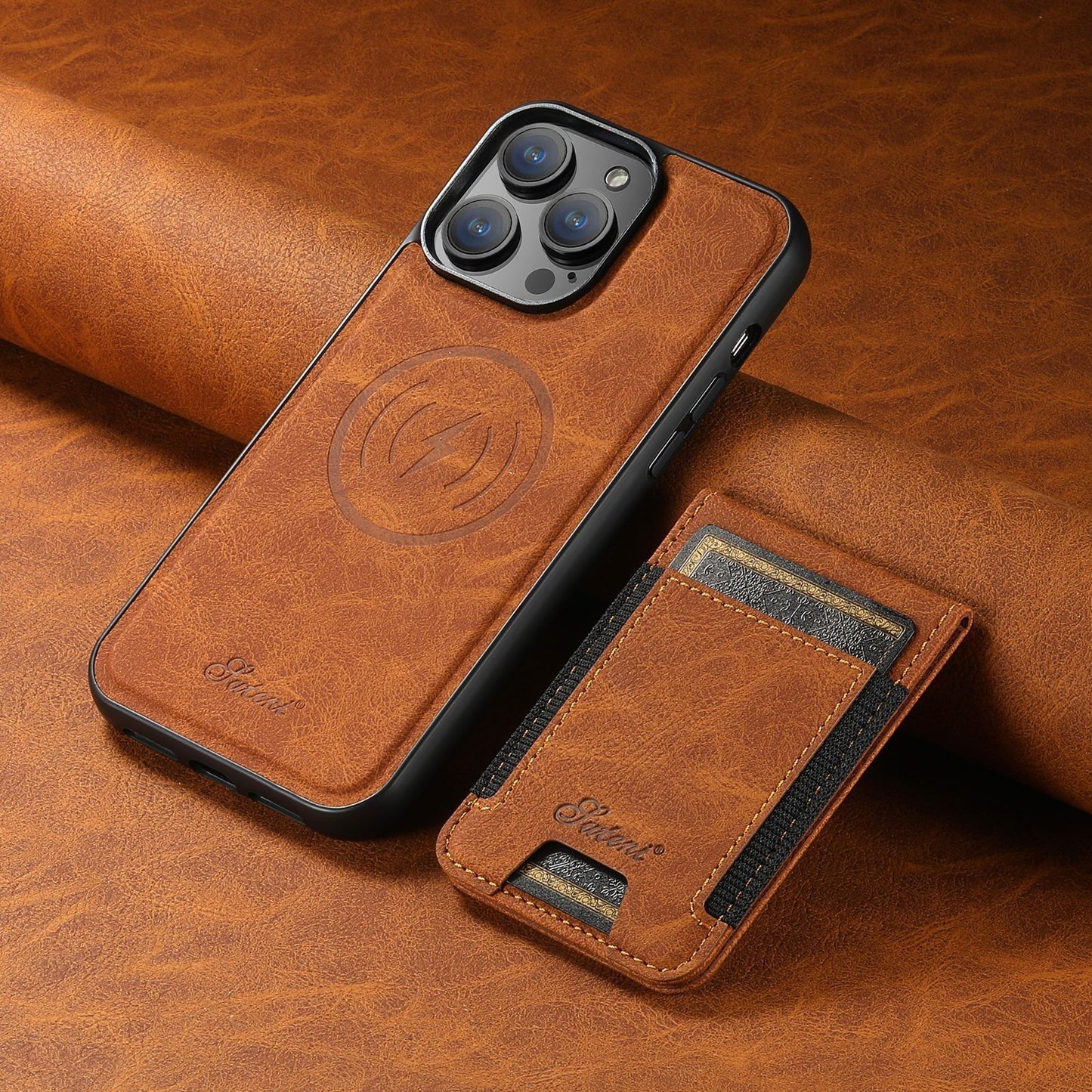 EliteGuard - Funda de Teléfono de Lujo Elegante y Duradera con Soporte para Tarjetas Integrado