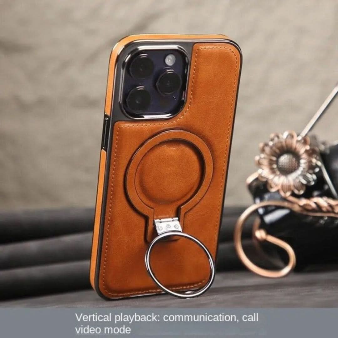 Stand de cuero - Case de iPhone-Electronics & Accessories-VyFlair
