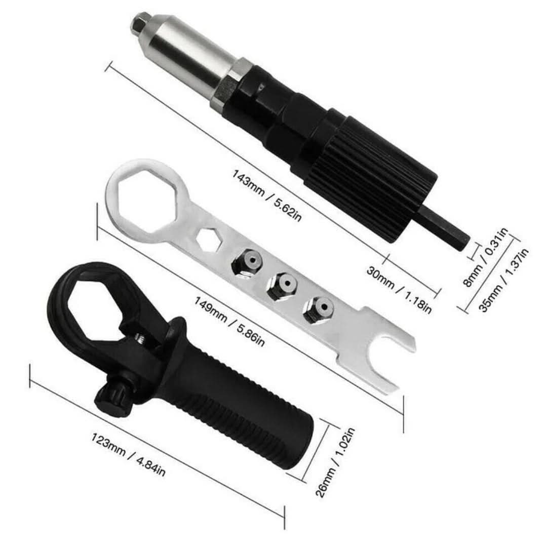 Adaptador de pistola de remaches | Para todos los pernos de boquilla-Rivet Gun-VyFlair