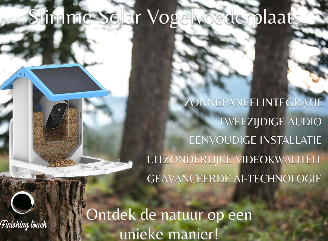 Alimentador de aves solar inteligentes: ¡descubre la naturaleza de una manera única!-bird feeder-VyFlair